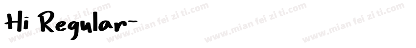 Hi Regular字体转换